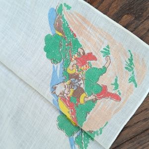 Vintage Puss In Boots Children's Cotton Handkerchief